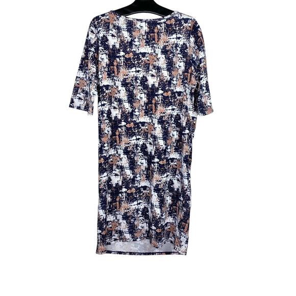 Pink Blush Maternity Blue Pink Printed Short Sleeve Dress 2XL - Picture 2 of 7